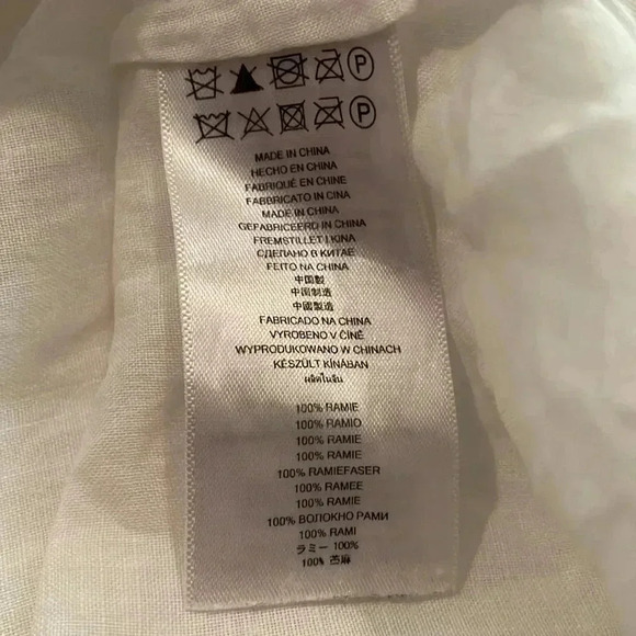 Michael Kors 100% Ramie Hi Low  Short Sleeve Dress Tunic Size XS - Picture 11 of 13